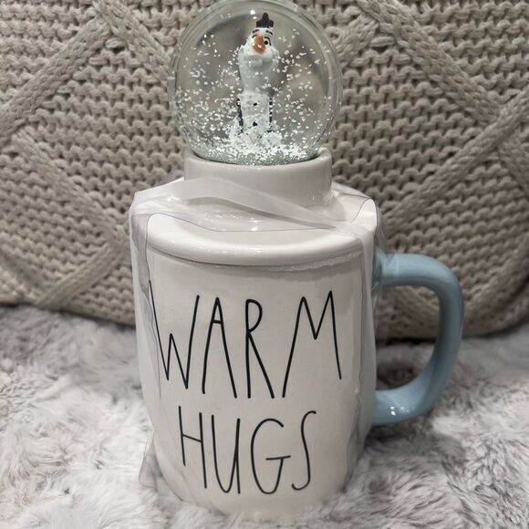 Rae Dunn Other - Disney x RAE Dunn Frozen Olaf Snow Globe  Warm Hugs Ceramic Mug